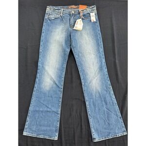 Vigoss Sophia Bootcut Jeans Womens 13 Medium Wash Distressed P1029JCP NWT